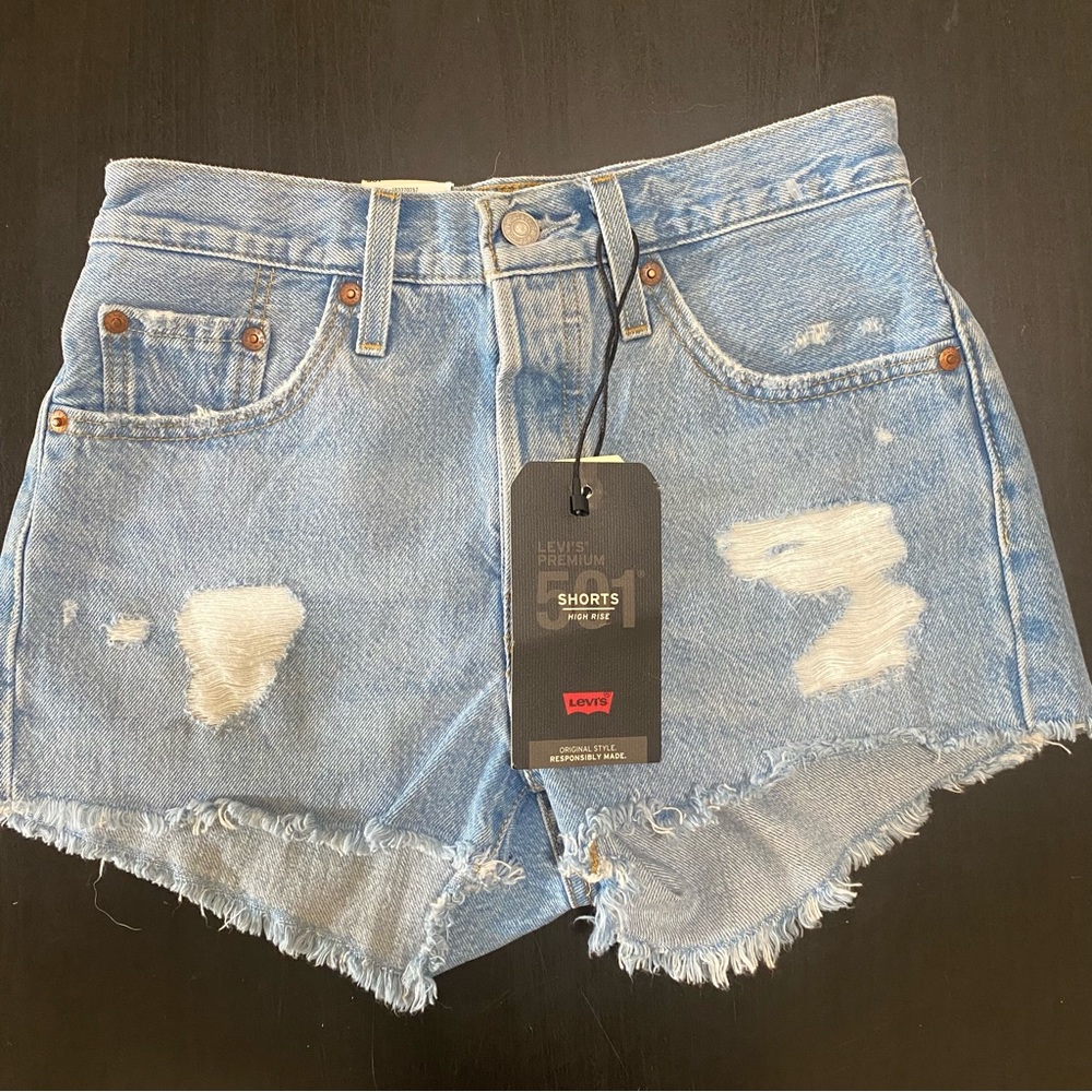 Levi’s 501s high rise shorts